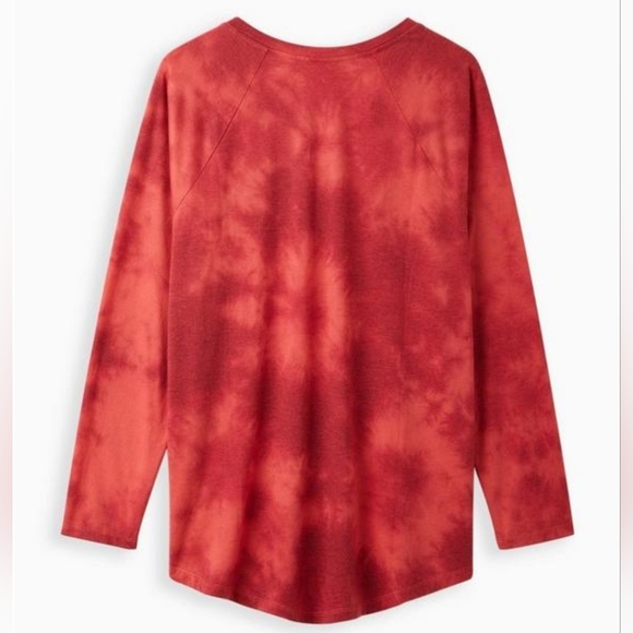 Torrid size 3 Classic Fit Raglan Tee - Not Made To Be Subtle Mineral Wash - Picture 2 of 5